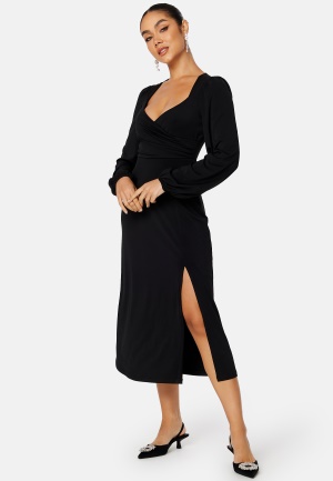Giulia Long Sleeve Black Dress 42