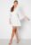 Fayme Pleated Sleeve White 34 Dress