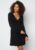 Luigina Wrap Dress Xs Black