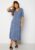 Sarai Wrap Dress Blue  32 34 Patterned