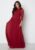 Jolie Lace Gown 36 Wine-red