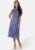 Jolie Short Sleeve Midi Blue Dress 34