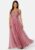 Maxi Glitter Plisse Dress 36 Geranium Pink