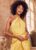 Kelsie Halterneck Dress  Limoncello (uk14)