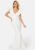 Marie Voluminous Shoulder Dress (uk14) White