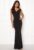 Bardot Pleat Maxi Dress Black (uk14)