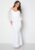 Long Sleeve Lace Trim Maxi Dress White (uk26) 54