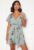Floral Flutter Skater Dress Duck (uk18) Egg Xxl