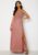 Glitter Wrap Maxi Dress Dark Xl Rose (uk16)