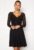 Long Sleeve Lace Skater Dress Black (uk6) Xxs
