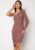 One Shoulder Glitter Mini Dress Rose (uk16) Xl