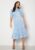 Cassie Satin Dress Light Blue 38 36