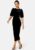 Irse Velvet Midi Dress 34 Black 32