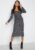 Ziva Twisted Midi Dress Dark Blue  54 52 Floral