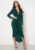 Long Sleeve Rouch Dress Forest (uk16) Green Xl