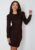 Darling   Glitter Puff Dress Black Rose Brown  Gli