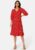 Oliva Wrap Midi Dress Mars Red   Aop:fiona