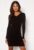 Fae Thess   Rib Knit Black  Dress