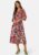 Limone   Midi Dress Hot 34 Coral Aop:flower