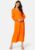 Abienne Satin Wrap 40 Orangeade Dress