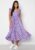 Lara Scallop Sleeve Midi Dress Violet Aop:aop Tulip 36